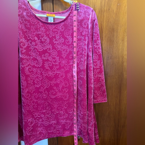 Ruby Rd. Pink Floral Top - Picture 3 of 8